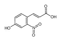 3-(4-hydroxy-2-nitrophenyl)acrylic acid Structure