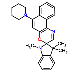 1,3-二氢-1,3,3-三甲基-6'-(1-哌啶基)螺[2H-吲哚-2,3'-[3H]萘并[2,1-B][1,4]恶嗪]结构式
