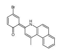 4-bromo-6-(1-methyl-4H-benzo[f]quinolin-3-ylidene)cyclohexa-2,4-dien-1-one结构式