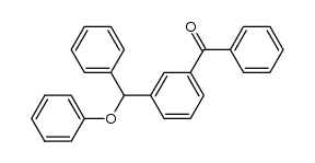 phenyl(m-benzoylphenyl)diphenylmethyl ether结构式