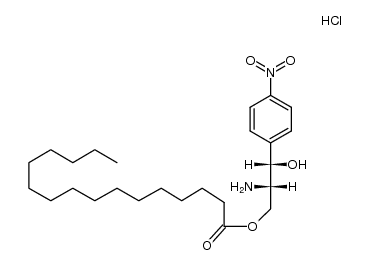 (1S,2S)-2-amino-1-(4-nitro-phenyl)-3-palmitoyloxy-propan-1-ol, hydrochloride Structure