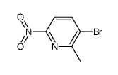 3-bromo-2-methyl-6-nitropyridine Structure