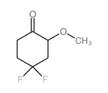 4,4-Difluoro-2-Methoxy-cyclohexanone结构式