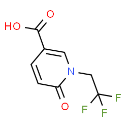 6-Oxo-1-(2,2,2-trifluoroethyl)-1,6-dihydropyridine-3-carboxylic acid Structure