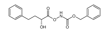 benzyl (R)-((2-hydroxy-4-phenylbutanoyl)oxy)carbamate Structure