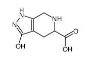 3-Hydroxy-4,5,6,7-tetrahydro-2H-pyrazolo[3,4-c]pyridin-5-carboxylic acid structure