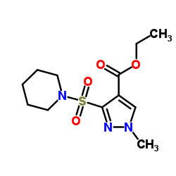 Ethyl 1-methyl-3-(1-piperidinylsulfonyl)-1H-pyrazole-4-carboxylate picture