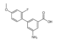 3-amino-5-(2-fluoro-4-methoxyphenyl)benzoic acid结构式