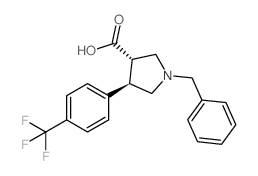 (3S,4r)-1-苄基-4-(4-(三氟甲基)苯基)吡咯烷-3-羧酸图片