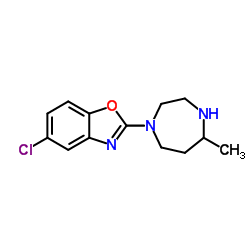 5-Chloro-2-(hexahydro-5-methyl-1H-1,4-diazepin-1-yl)benzoxazole Structure