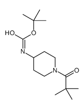 tert-butyl N-[1-(2,2-dimethylpropanoyl)piperidin-4-yl]carbamate图片