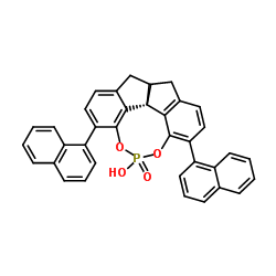 (11aR)-10,11,12,13-Tetrahydro-5-hydroxy-3,7-di-1-naphthalenyl-diindeno[7,1-de:1',7'-fg][1,3,2]dioxaphosphocin-5-oxide structure