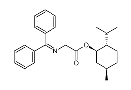 (1R,2S,5R)-menthyl-N-(diphenylmethylidene)-glycinate结构式