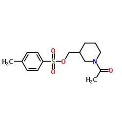 (1-Acetyl-3-piperidinyl)methyl 4-methylbenzenesulfonate Structure