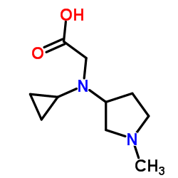 N-Cyclopropyl-N-(1-methyl-3-pyrrolidinyl)glycine Structure