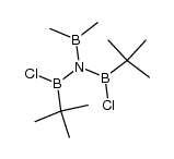 bis(tert-butylchloroboryl)(dimethylboryl)amine Structure