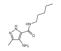 4-amino-3-methyl-N-pentyl-1H-pyrazole-5-carboxamide Structure