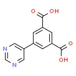 5-(嘧啶-5-基)间苯二甲酸结构式