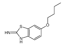 2-Benzothiazolamine,6-butoxy-(9CI) structure