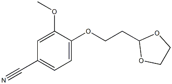 4-[2-(1,3-dioxolan-2-yl)ethoxy]-3-methoxybenzonitrile结构式