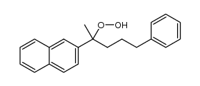 2-(naphthalen-2-yl)-5-phenylpentyl-2-hydroperoxide Structure