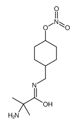 [4-[[(2-amino-2-methylpropanoyl)amino]methyl]cyclohexyl] nitrate Structure