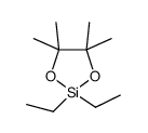 2,2-diethyl-4,4,5,5-tetramethyl-1,3,2-dioxasilolane结构式