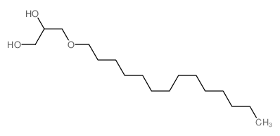 1,2-Propanediol,3-(tetradecyloxy)- Structure