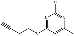 4-(丁-3-炔-1-基氧基)-2-氯-6-甲基嘧啶结构式