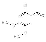 2-氯-4,5-二甲氧基苯甲醛结构式