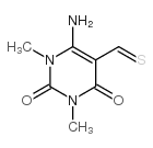 6-Amino-1,2,3,4-tetrahydro-1,3-dimethyl-2,4-dioxo-5-pyrimidinecarbothioaldehyde Structure