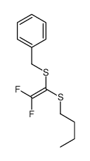 (1-butylsulfanyl-2,2-difluoroethenyl)sulfanylmethylbenzene结构式