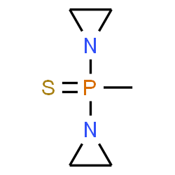 1,1'-(Methylphosphorothioyl)diaziridine Structure