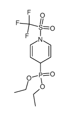 diethyl (1-((trifluoromethyl)sulfonyl)-1,4-dihydropyridin-4-yl)phosphonate Structure