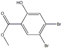 4,5-Dibromo-2-hydroxy-benzoic acid methyl ester结构式