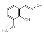 Benzaldehyde,2-hydroxy-3-methoxy-, oxime structure