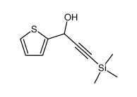 1-(thiophen-2-yl)-3-(trimethylsilyl)prop-2-yn-1-ol Structure