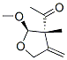 Ethanone, 1-[(2R,3R)-tetrahydro-2-methoxy-3-methyl-4-methylene-3-furanyl]-,结构式