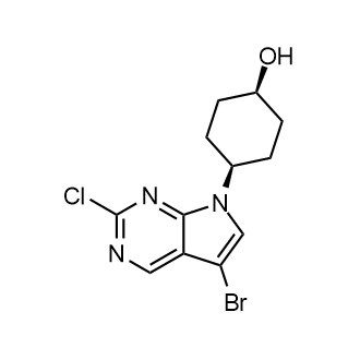 (1S,4S)-4-(5-Bromo-2-chloro-7H-pyrrolo[2,3-d]pyrimidin-7-yl)cyclohexan-1-ol picture