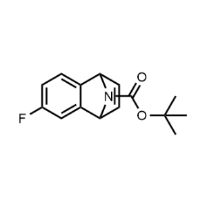 Tert-butyl 6-fluoro-1,4-dihydro-1,4-epiminonaphthalene-9-carboxylate Structure