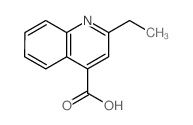 4-Quinolinecarboxylicacid, 2-ethyl-结构式