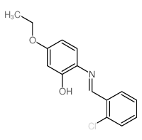 Phenol,2-[[(2-chlorophenyl)methylene]amino]-5-ethoxy- structure