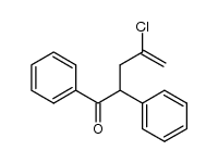 4-chloro-1,2-diphenylpent-4-en-1-one Structure