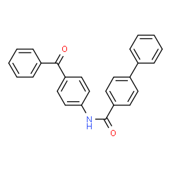 N-(4-Benzoylphenyl)-4-biphenylcarboxamide结构式