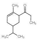 1-(2-methyl-5-propan-2-ylcyclohex-2-en-1-yl)propan-1-one structure