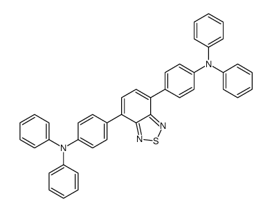 N,N-diphenyl-4-[4-[4-(N-phenylanilino)phenyl]-2,1,3-benzothiadiazol-7-yl]aniline Structure