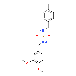 N-(3,4-DIMETHOXYBENZYL)-N'-(4-METHYLBENZYL)SULFAMIDE structure