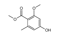 4-Hydroxy-2-methoxy-6-methylbenzoic acid methyl ester structure