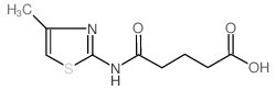 5-[(4-Methyl-1,3-thiazol-2-yl)amino]-5-oxopentanoic acid结构式