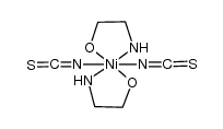 bis(2-aminoethanol)nickel(II) diisothiyocyanate Structure